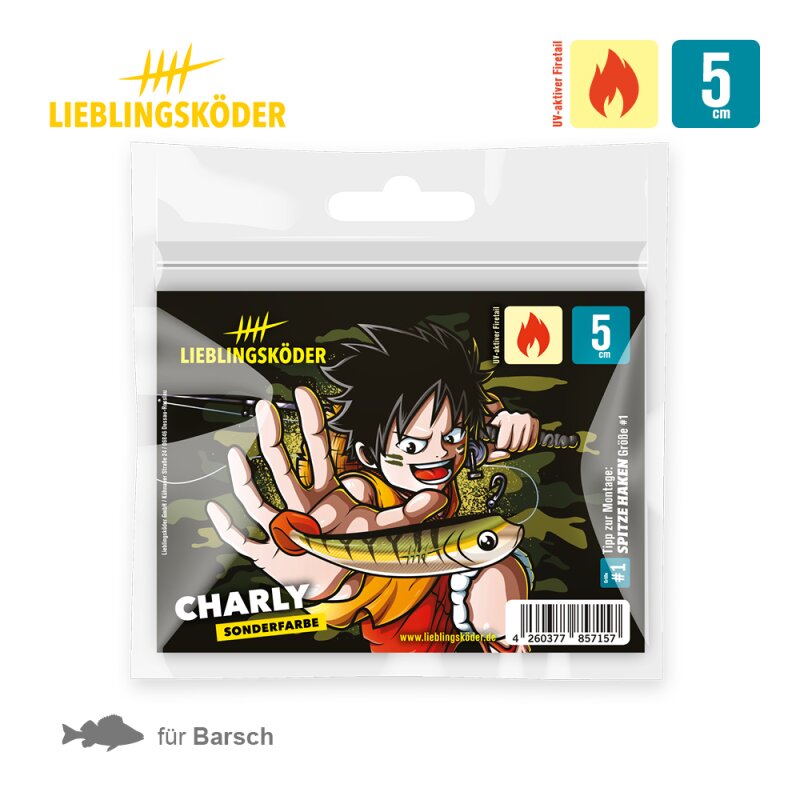 Lieblingsköder Charly 5 cm | 6x Gummifisch