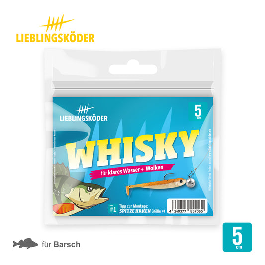 Lieblingsköder Whisky 5 cm | 6x Gummifisch