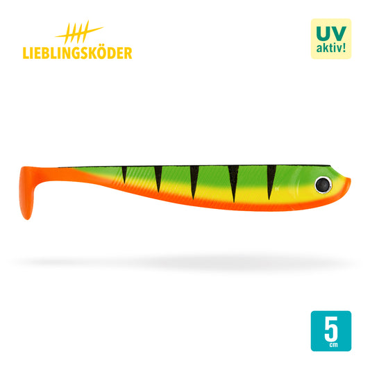Lieblingsköder Firetiger 5 cm | 6x Gummifisch