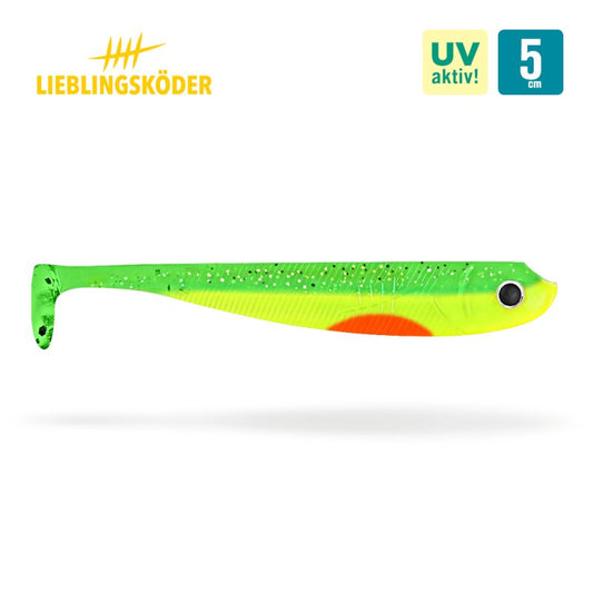 Lieblingsköder Green Lemon 5 cm | 6x Gummifisch
