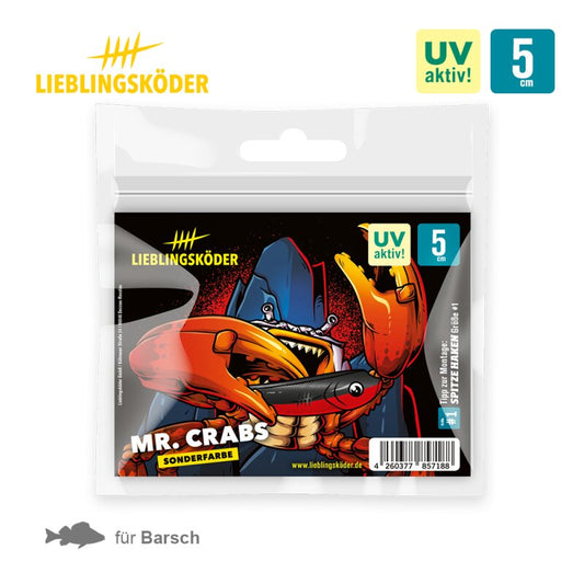 Lieblingsköder Mr. Crabs 5 cm | 6x Gummifisch
