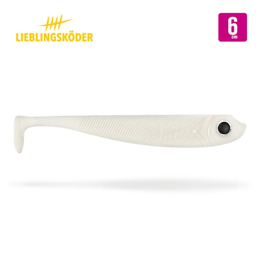 Lieblingsköder Mr. White 6 cm | 6x Gummifisch