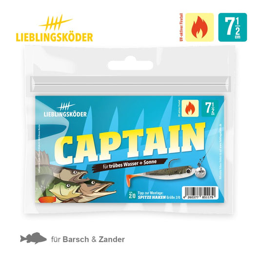 Lieblingsköder Captain 7,5 cm | 5x Gummifisch