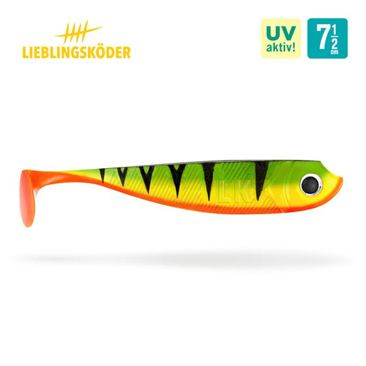 Lieblingsköder Firetiger 7,5 cm | 5x Gummifisch