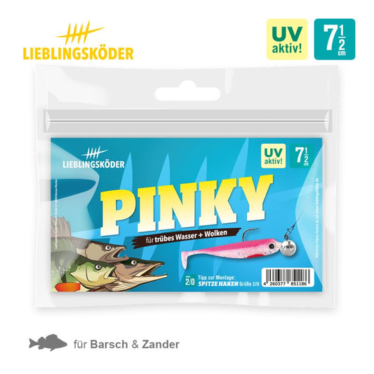 Lieblingsköder Pinky 7,5 cm | 5x Gummifisch