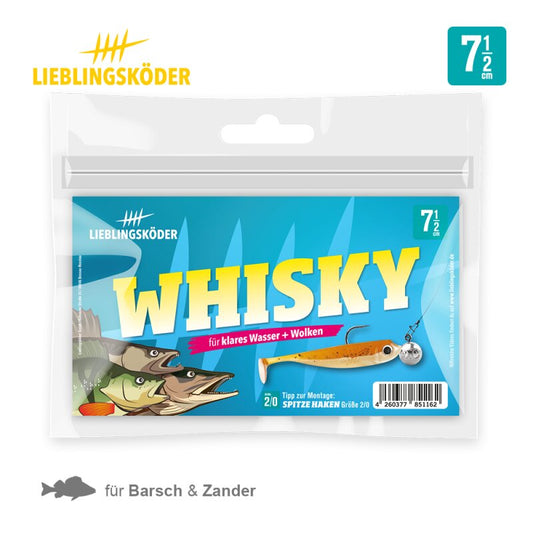 Lieblingsköder Whisky 7,5 cm | 5x Gummifisch