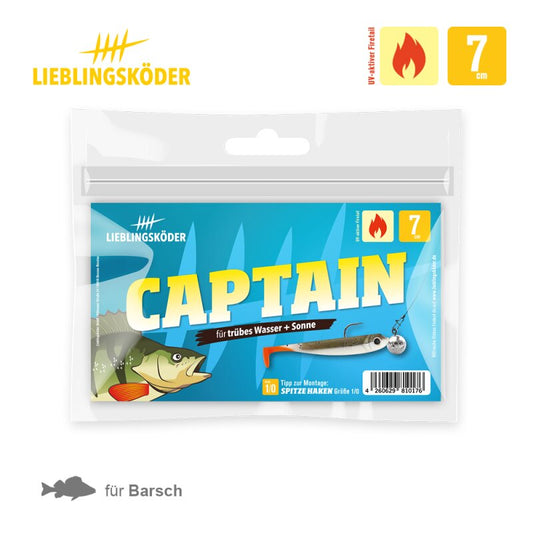 Lieblingsköder Captain 7 cm | 5x Gummifisch