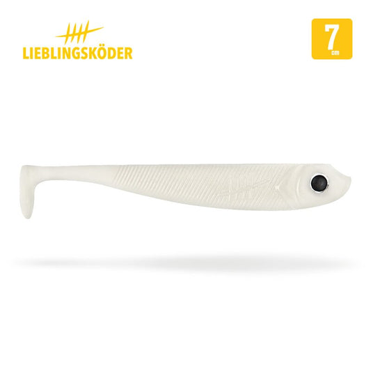 Lieblingsköder Mr. White 7 cm | 5x Gummifisch