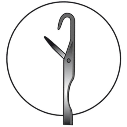 JENZI Wattwurm-Nadel 21cm-Klapp-Öse 2 Stück