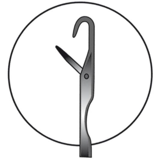 JENZI Wattwurm-Nadel 21cm-Klapp-Öse 2 Stück