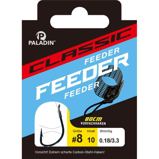 Paladin Classic Feeder gebunden 80cm gunsmoke Gr.6 0,20mm 4,2kg 10St.