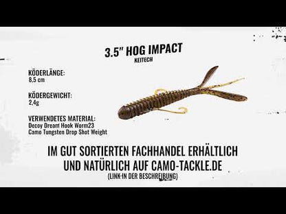 3" Hog Impact - Motoroil PP. Red