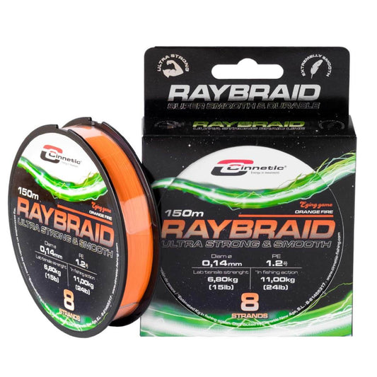 Cinnetic Schnüre RAYBRAID 8. Orange Fire